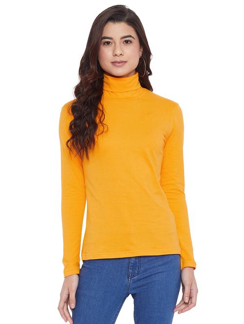 turtle neck solid tee - 17542222 - Very Small Image - 1