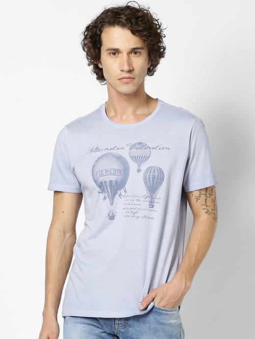 light blue printed t-shirt - 17542449 - Very Small Image - 1