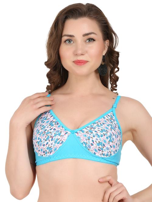 light blue rayon regular bra - 17543378 - Very Small Image - 1