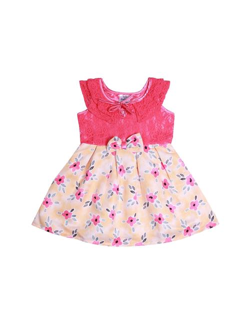 yellow polyester frock - 17543622 - Very Small Image - 1