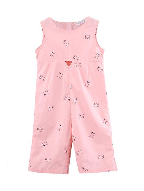 pink cotton full length jumpsuit - 17544112 - Very Small Image - 1