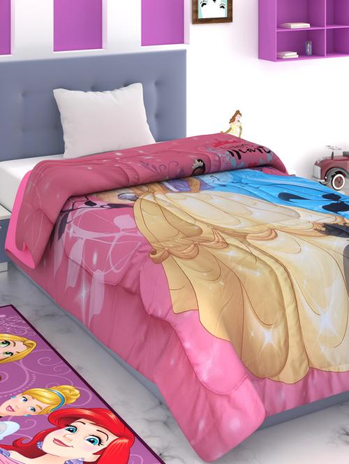athom trendz disney princess kids comforter 300 gsm 135x220 cm - 17544176 - Very Small Image - 1