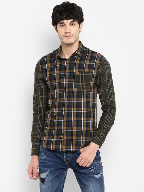 green checkered casual shirt - 17544522 - Very Small Image - 1