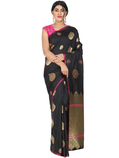 conversational banarasi saree - 17545881 - Very Small Image - 1