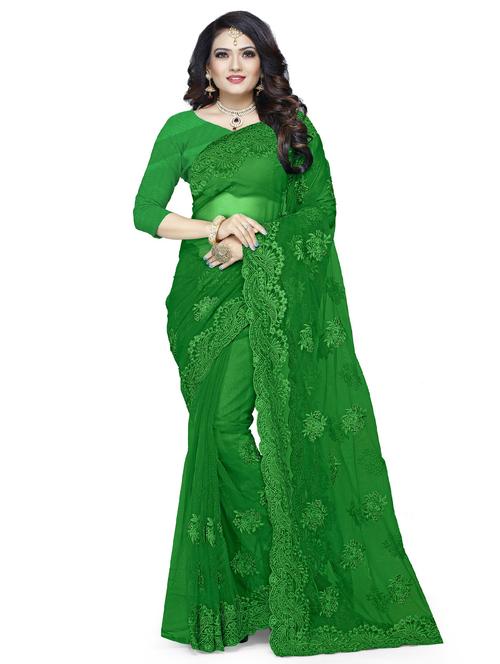 tonal embroidered saree with blouse - 17545949 - Very Small Image - 1