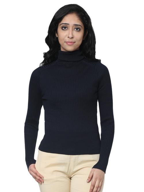 turtle neck ribbed pullover - 17546158 - Very Small Image - 1