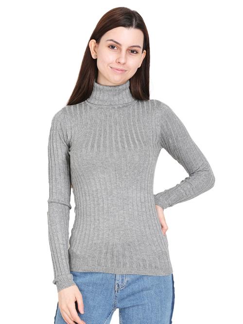 turtle neck ribbed pullover - 17546163 - Very Small Image - 1