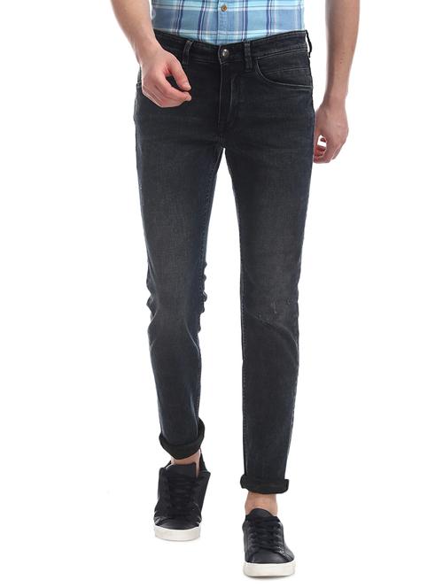 blue light washed denim jeans - 17546456 - Very Small Image - 1