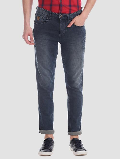 dark blue light washed denim jean - 17546511 - Very Small Image - 1