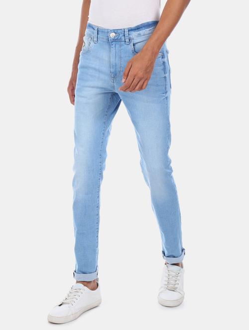 light blue stone washed denim jean - 17546545 - Very Small Image - 1