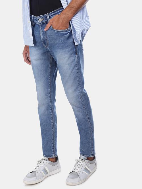 blue light washed denim jean - 17546582 - Very Small Image - 1