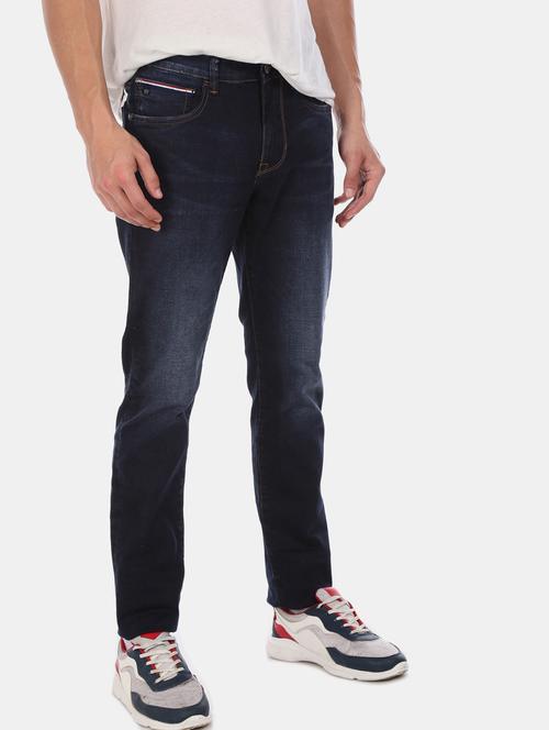 dark blue light washed denim jean - 17546585 - Very Small Image - 1