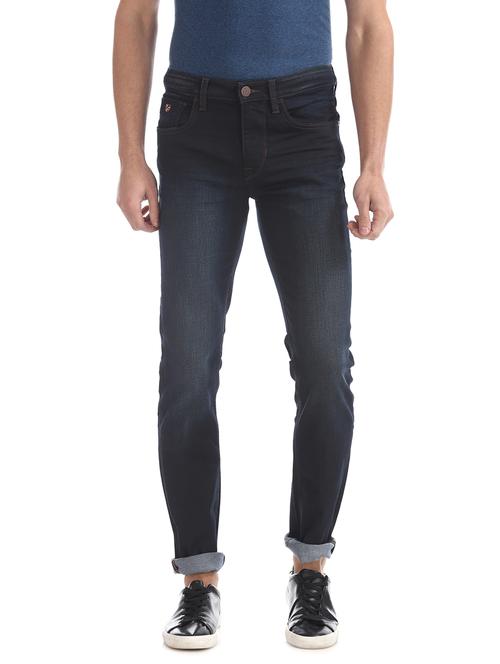 dark blue light washed denim jean - 17546614 - Very Small Image - 1