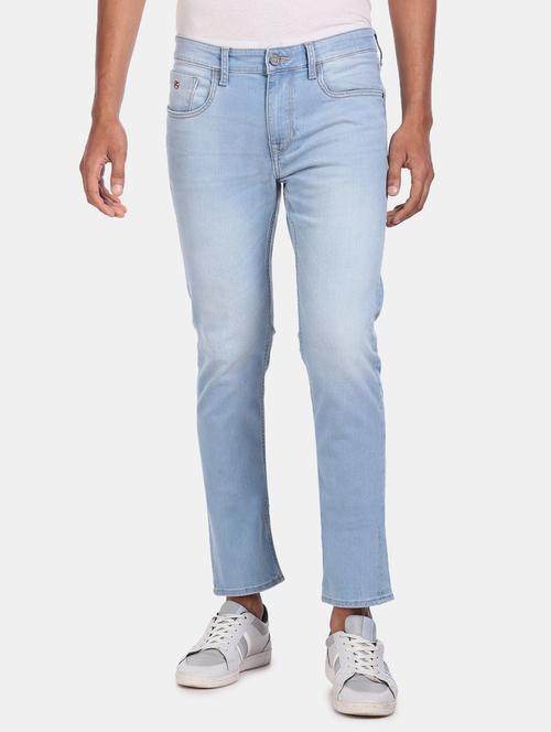 light blue light washed denim jean - 17546619 - Very Small Image - 1