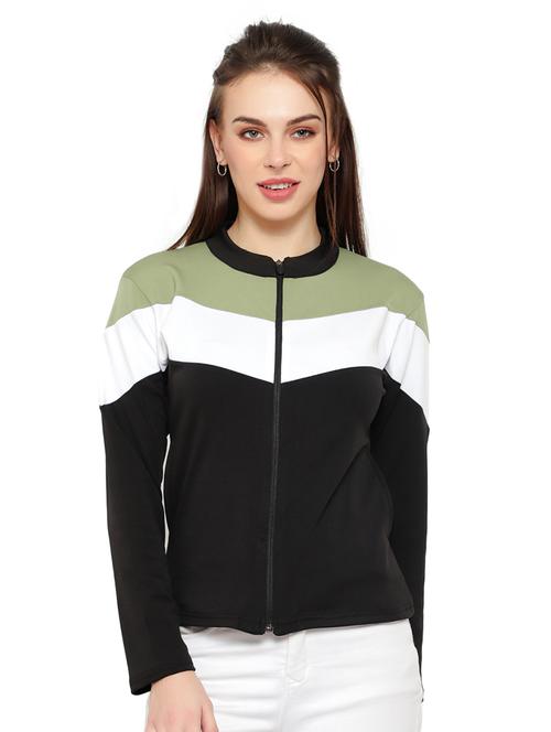 color block regular jacket - 17546672 - Very Small Image - 1