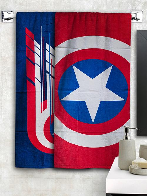 athom trendz marvel printed large bath towel 75x150 cm pack of 2 - 17547371 - Very Small Image - 1