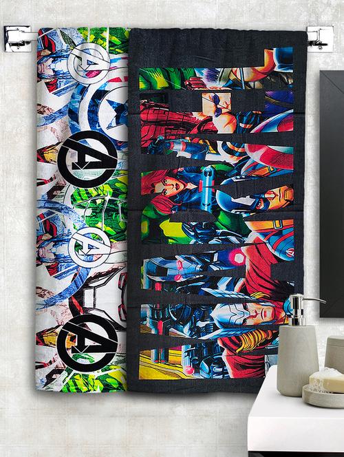 athom trendz marvel printed large bath towel 75x150 cm pack of 2 - 17547375 - Very Small Image - 1