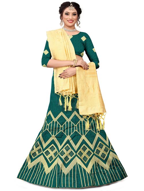 embroidered flared lehenga - 17548863 - Very Small Image - 1