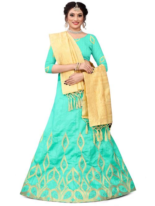 embroidered flared lehenga - 17548869 - Very Small Image - 1