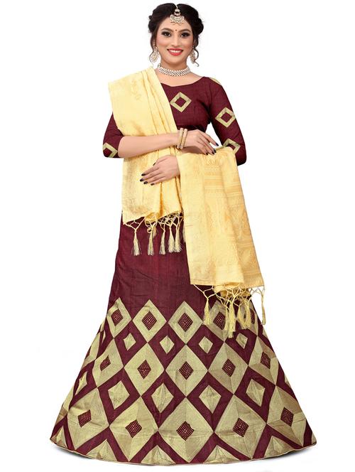 embroidered flared lehenga - 17548878 - Very Small Image - 1