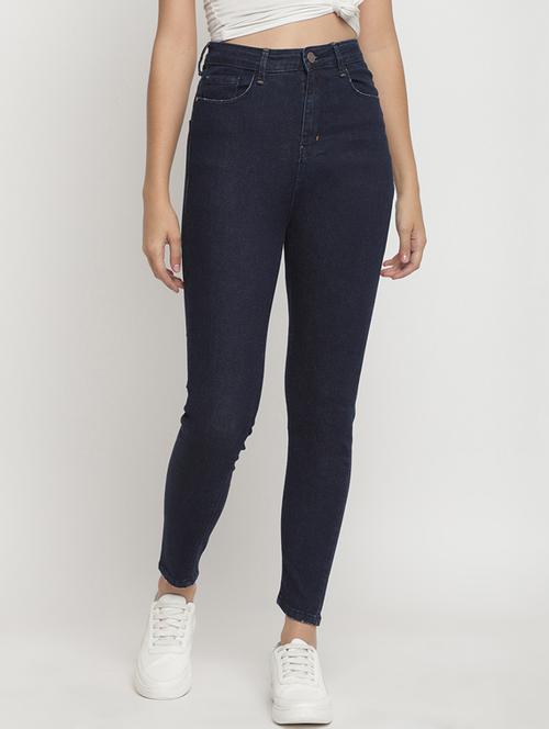 high rise denim jeans - 17549058 - Very Small Image - 1