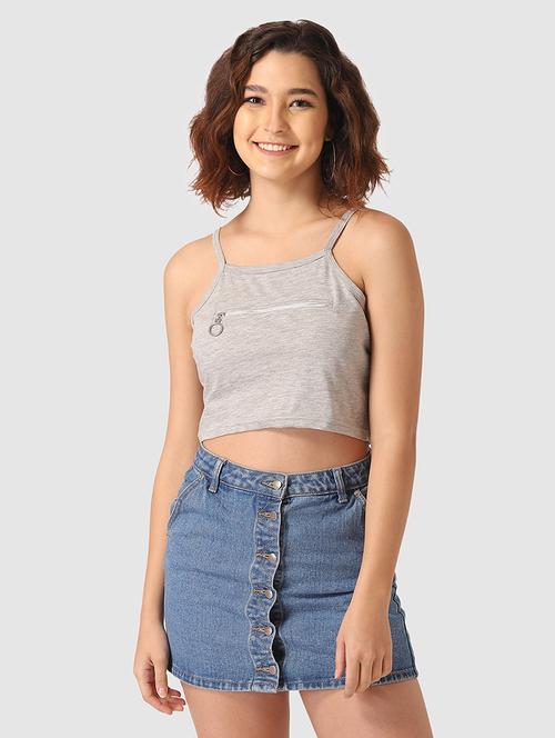 cami neck crop top - 17549371 - Very Small Image - 1