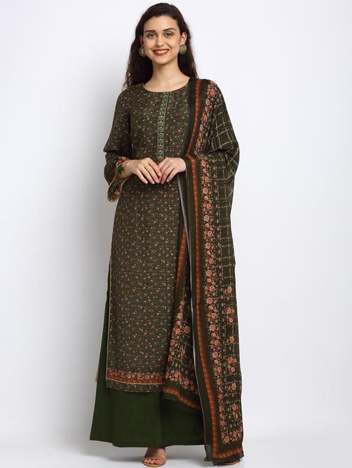embroidered unstitched suit - 17549995 - Very Small Image - 1