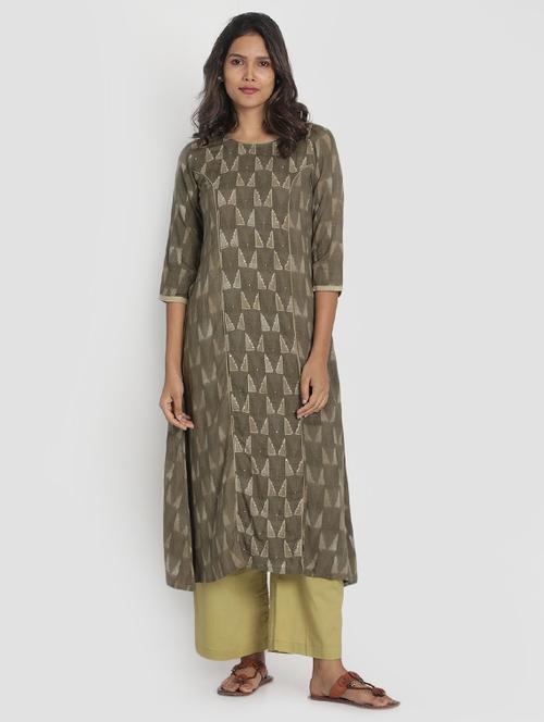 women's a-line kurta - 17550224 - Very Small Image - 1