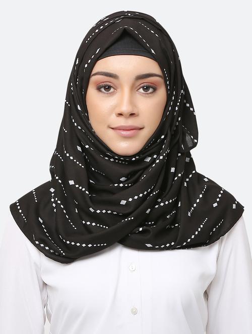 black rayon scarf - 17550608 - Very Small Image - 1