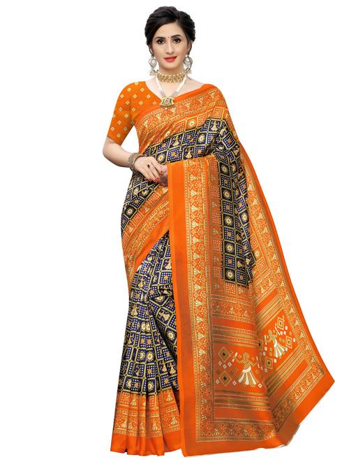 conversational printed saree - 17550819 - Very Small Image - 1