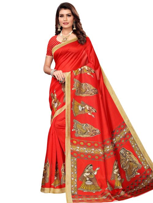 madhubani printed saree - 17550955 - Very Small Image - 1