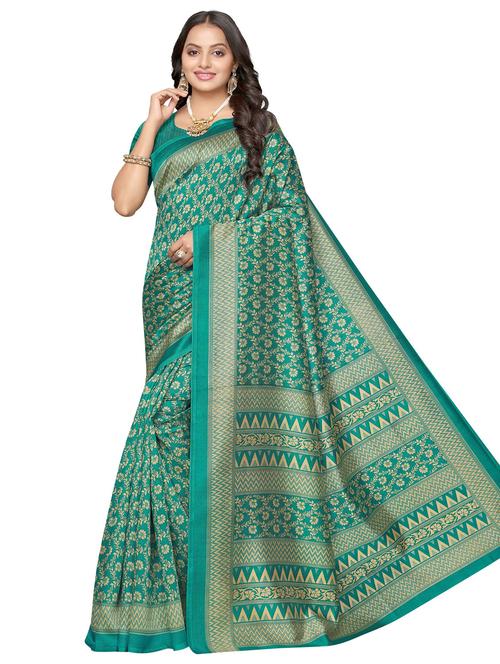 floral printed saree - 17550983 - Very Small Image - 1