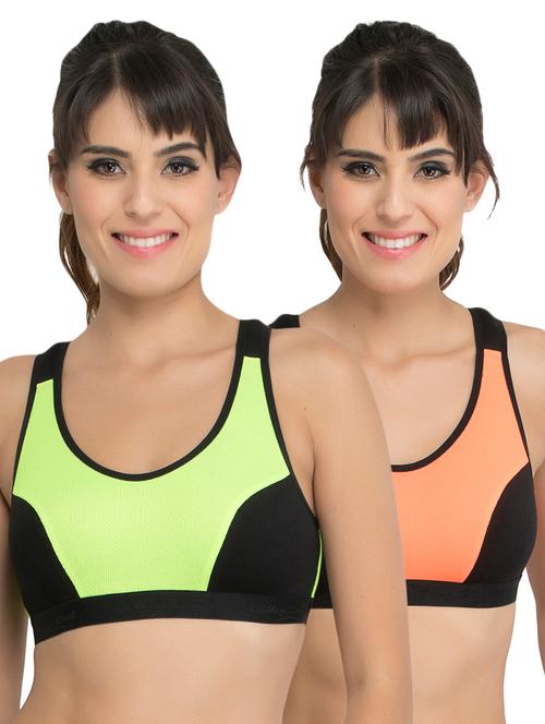 set of 2 color block sports bra - 17551557 - Very Small Image - 1