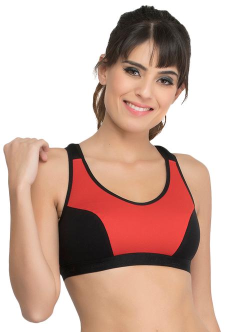 color block sports bra - 17551603 - Very Small Image - 1