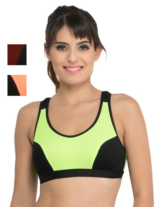 color block sports bra - 17551605 - Very Small Image - 1
