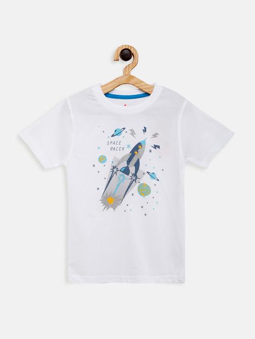 round neck printed t-shirt - 17551859 - Very Small Image - 1