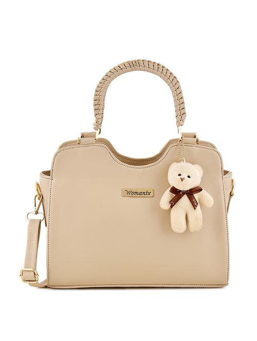white leatherette (pu) handbag - 17552292 - Very Small Image - 1