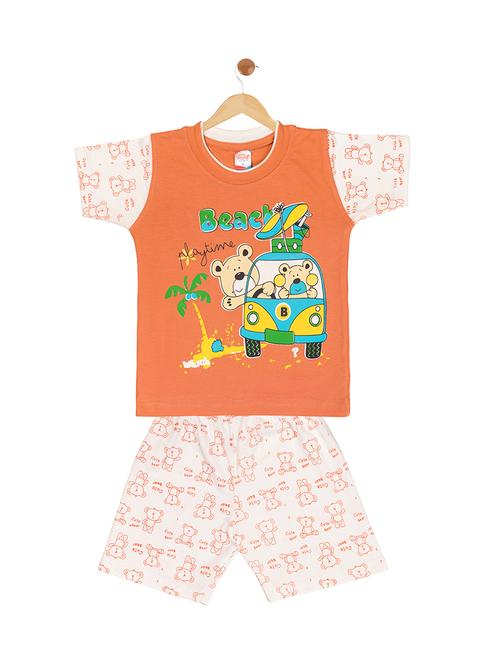 orange cotton twin sets - 17553767 - Very Small Image - 1