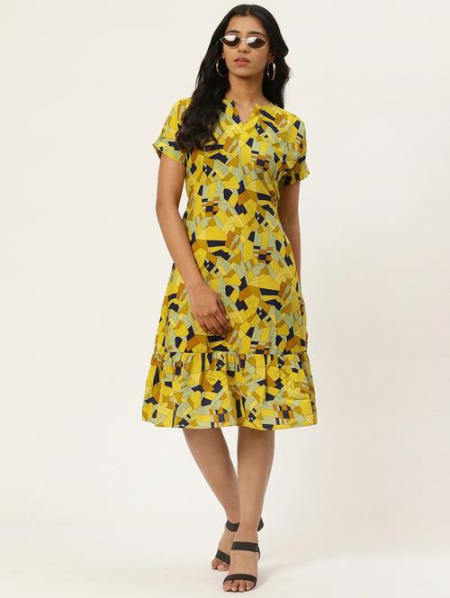 tie back a-line dress - 17553981 - Very Small Image - 1