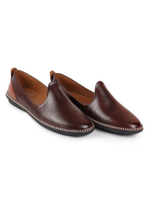 brown pu slip on jutis - 17554506 - Very Small Image - 1