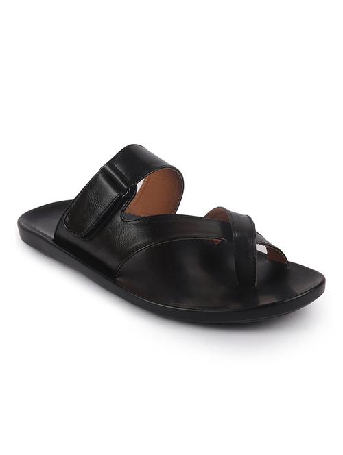 black pu slip on slippers - 17554523 - Very Small Image - 1