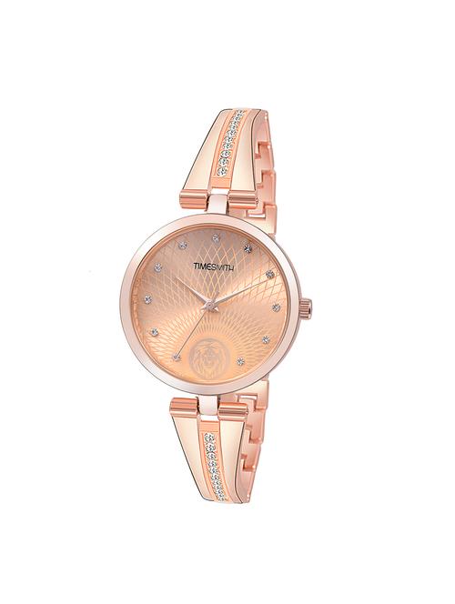 timesmith rose gold stainless steel rose gold dial watch for women tsc-136 - 17554531 - Very Small Image - 1
