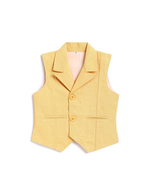yellow jute waistcoat - 17554669 - Very Small Image - 1