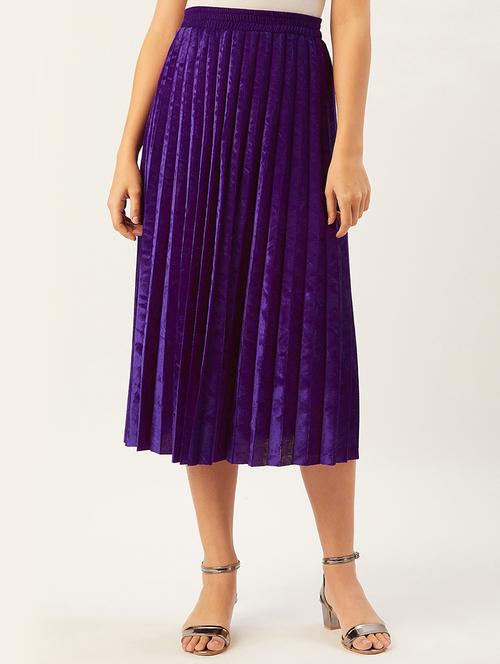 accordion pleated flared skirt - 17554787 - Very Small Image - 1