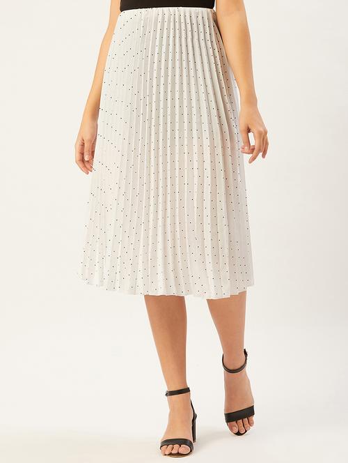 accordion pleated flared skirt - 17554789 - Very Small Image - 1
