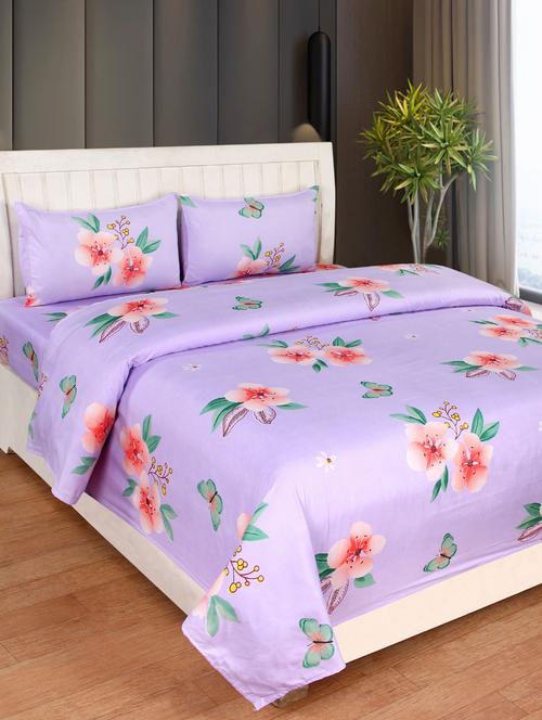 1 supersoft king size double bedsheet with 2 pillow covers - 17555009 - Very Small Image - 1
