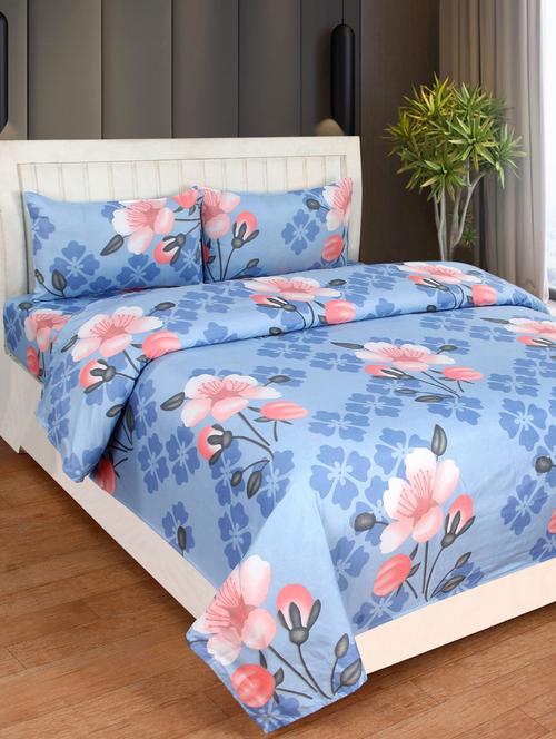 1 supersoft king size double bedsheet with 2 pillow covers - 17555027 - Very Small Image - 1
