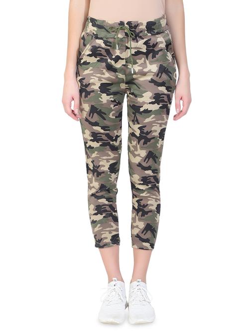 drawstring waist camouflage leggings - 17555877 - Very Small Image - 1