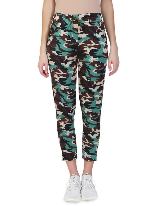 drawstring waist camouflage leggings - 17555878 - Very Small Image - 1