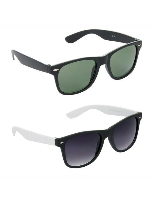 non polarized lens new stylish & eye protection sunglasses combo goggles latest model optical shades chasma for men & women - 17555994 - Very Small Image - 1